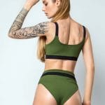 BB swimsuit top.Green4