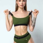 BB swimsuit top.Green6